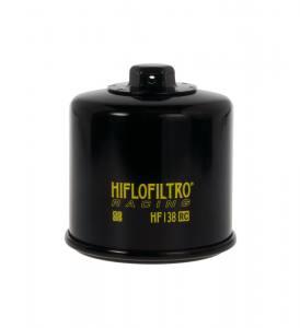 HIFLOFILTRO Ölfilter Schraubkartusche  RACING mit Nuss und Bohrung für Sicherungsdraht schwarz HF138RC