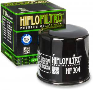 HIFLOFILTRO Ölfilter Schraubkartusche schwarz HF204