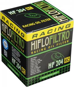 HIFLOFILTRO Ölfilter Schraubkartusche  RACING mit Nuss und Bohrung für Sicherungsdraht schwarz HF204RC
