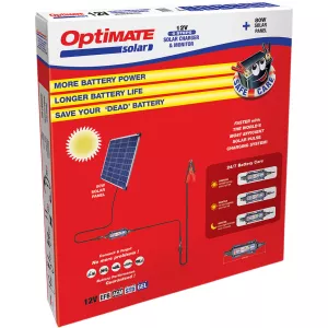 Optimate Solar Panel 80W 12V Batterie Ladegerät KFZ Wohnmobil Camping Boot Tecmate