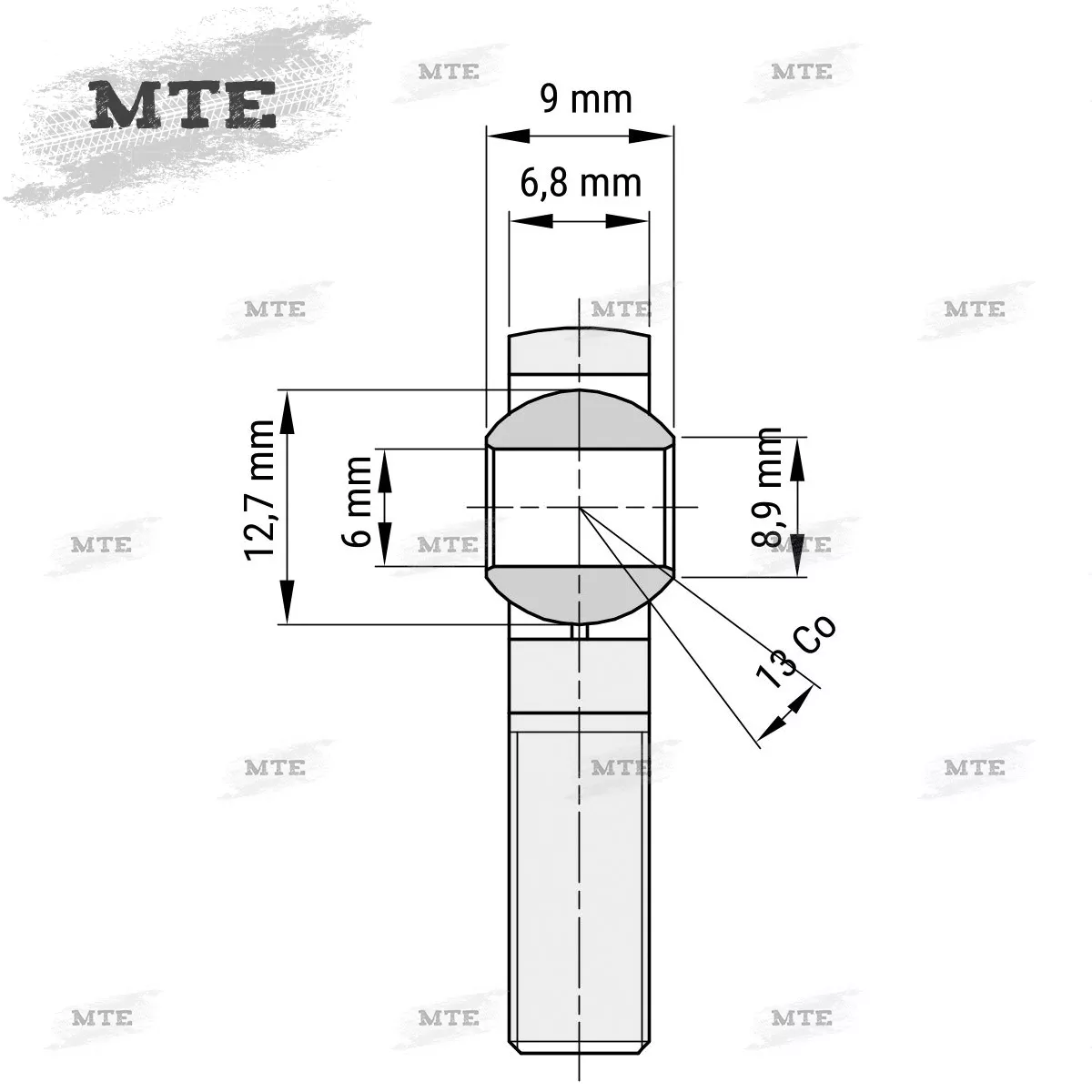 Isotta Kugelgelenk (Ø 24mm) mit M8 Gewinde, Kugelgelenk-Systeme - Fantic